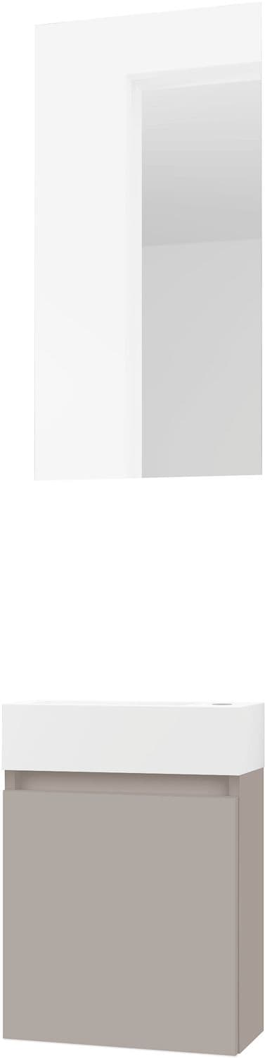 LAVE-MAINS FORM MINI SOLID/ 1 PORT/MIROIR POUDRE GRIS