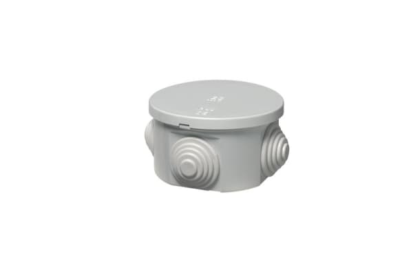 Boîte de dérivation ronde avec 4 passe fils IP44 diamètre 65 x 35 max 20mm