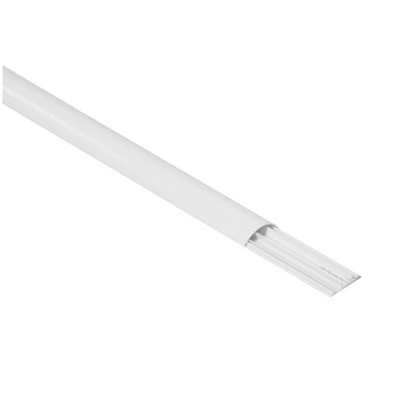 Passage de plancher 75 x 18mm 2m - Blanc - 3 compartiments