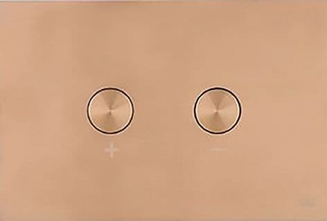 PLAQUE DE COMMANDE 2 TOUCHES BLINK PNEUMATIQUE CUIVRE
