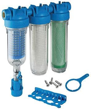 TRIPLEX TOP RAIN FILTRE TAMIS+FIN+CARBONE ACTIF POUR EAU DE PLUIE DURLEM KIT