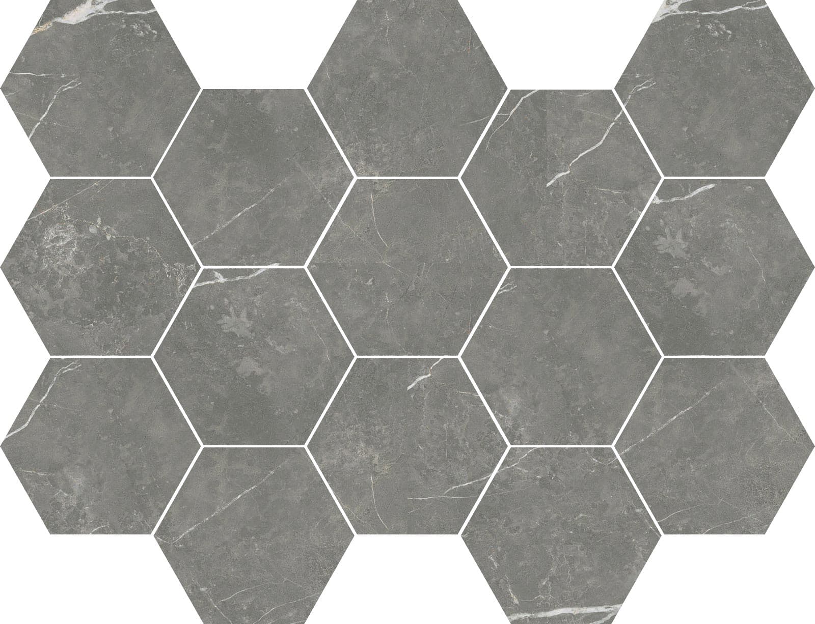 MOSAICO HEX. ELITE GRAPHITE 32,5X22,5 PUL