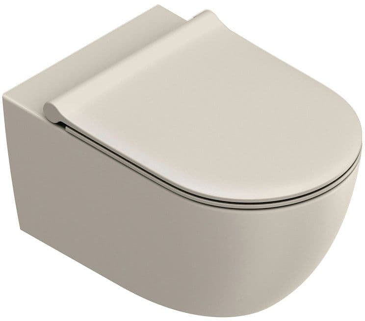WC SUSPENDU SFERA 55 CATALANO CATAGLAZE+ FIXATION INVISIBLE SILENTECH SABBIA SATINATO