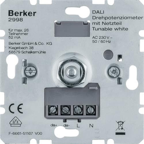 Variateur rotatif Dali sans alimentation (à associer à 2997)