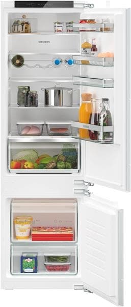 Réfrigérateur - intégrable IQ300 combi-bottom - 177,5cm LowFrost, classe E, 35dB, hyperFresh, Led di