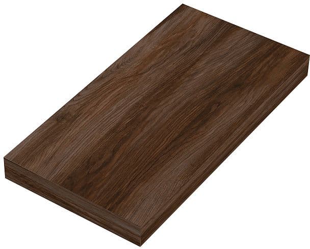 TABLETTE MURALE COFFEE 150X300X25MM JUSQU'A 7KG NOYER DECOR VELOURS