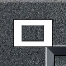 LivingLight - plaque rectangulaire 3 modules Anthracite