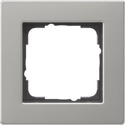 Cadre de finition Gira E2 pour le montage plat Acier inoxydable