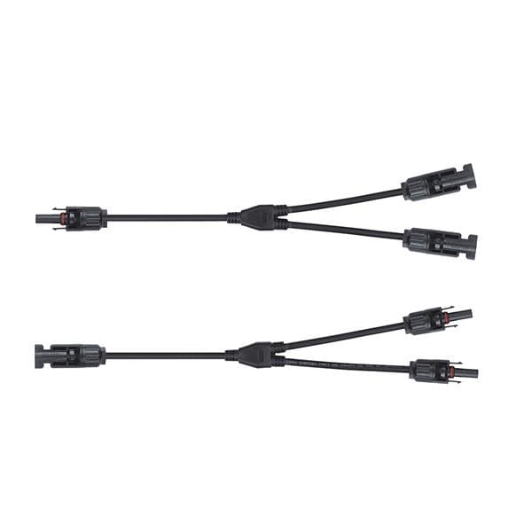2 x MC4 splitter, Y type for photovoltaic panels. compatible with PV wires: 1.5 - 6mm², IP67, resist