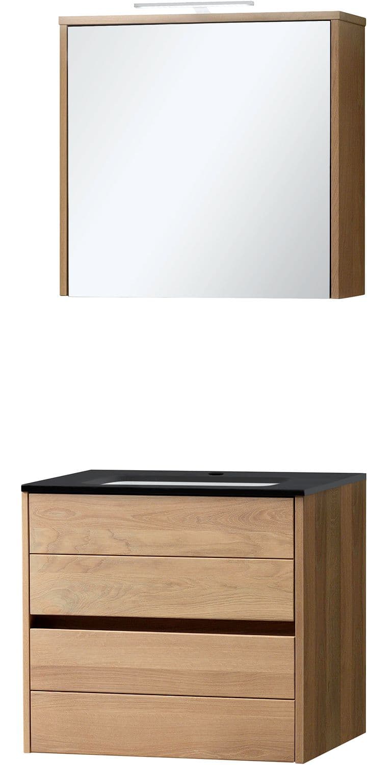 MEUBLE COMBO CHENE MASSIF 70 BLEU BELGE ARMOIRE TOIL