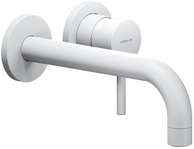SET DE FINITION MITIGEUR LAVABO LIVE NOBILI 200MM BLANC MAT