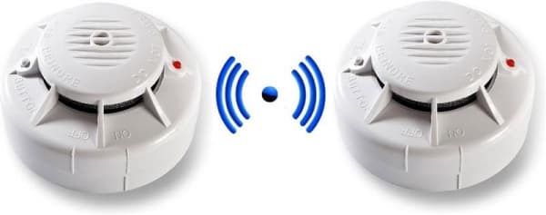 Fito détecteur de fumée 3V lithium 10 ans connectable max 24pc 868MHz