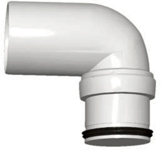 COUDE PP 90° MF 40MM BLANC
