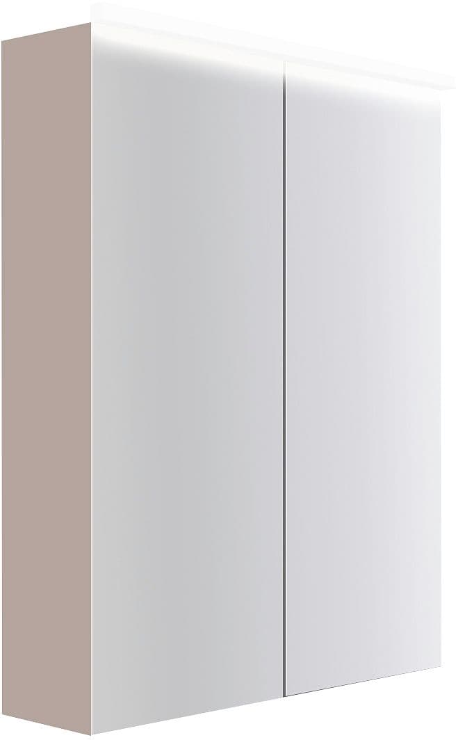 ARMOIRE TOILETTE COFFEE 2 PORTES 600MM 4250K GRIS BASALTE MAT