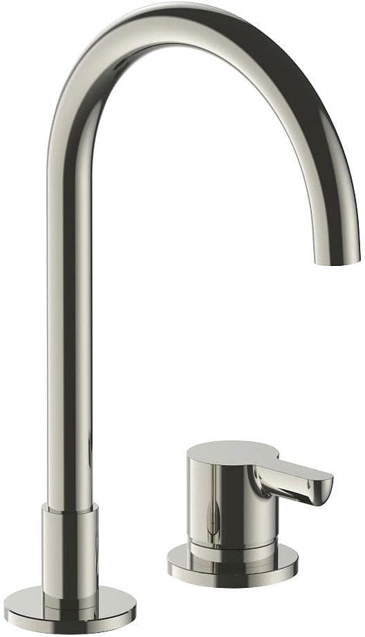 2 TROUS MITIGEUR LAVABO ICONA CLASSIC FANTINI SANS VIDAGE SAILLE 160MM POLISHED NICKEL PVD