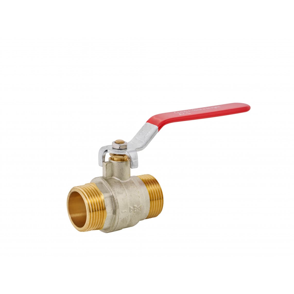 988597755 Robinet à sphère, nickelé, 3/4" M x 3/4" M