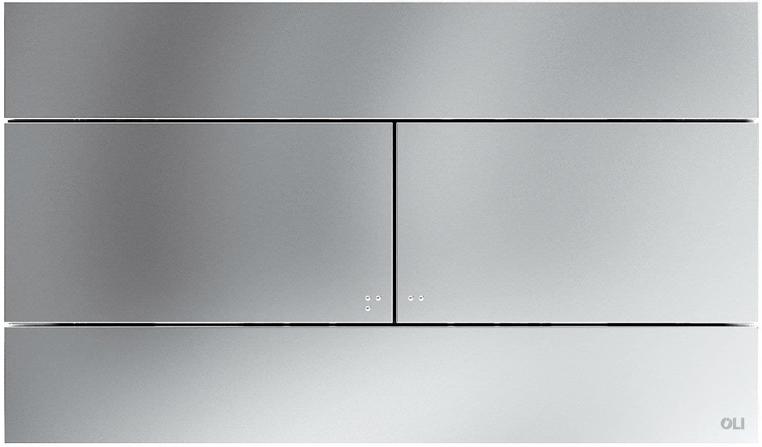 PLAQUE DE COMMANDE 2TOUCHES SLIM OLI CHR.MAT