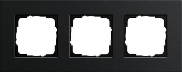 Cadre de finition Gira Esprit Aluminium Noir (anodisé) - Aluminium anodisé