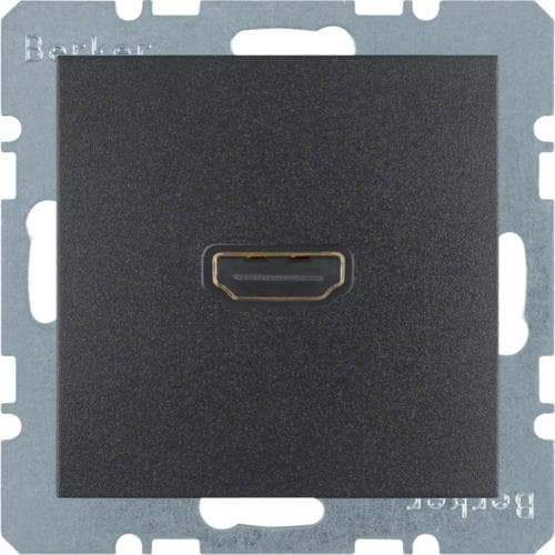 Prise Hdmi Berker S.1 / B.3 / B.7 Anthracite, mat