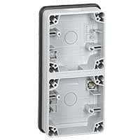 Plexo66 boîtier 2 postes verticale - IP66 - IK08