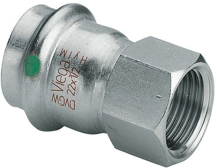RACCORD 4/4"F-28MM SANPRESS INOX VIEGA