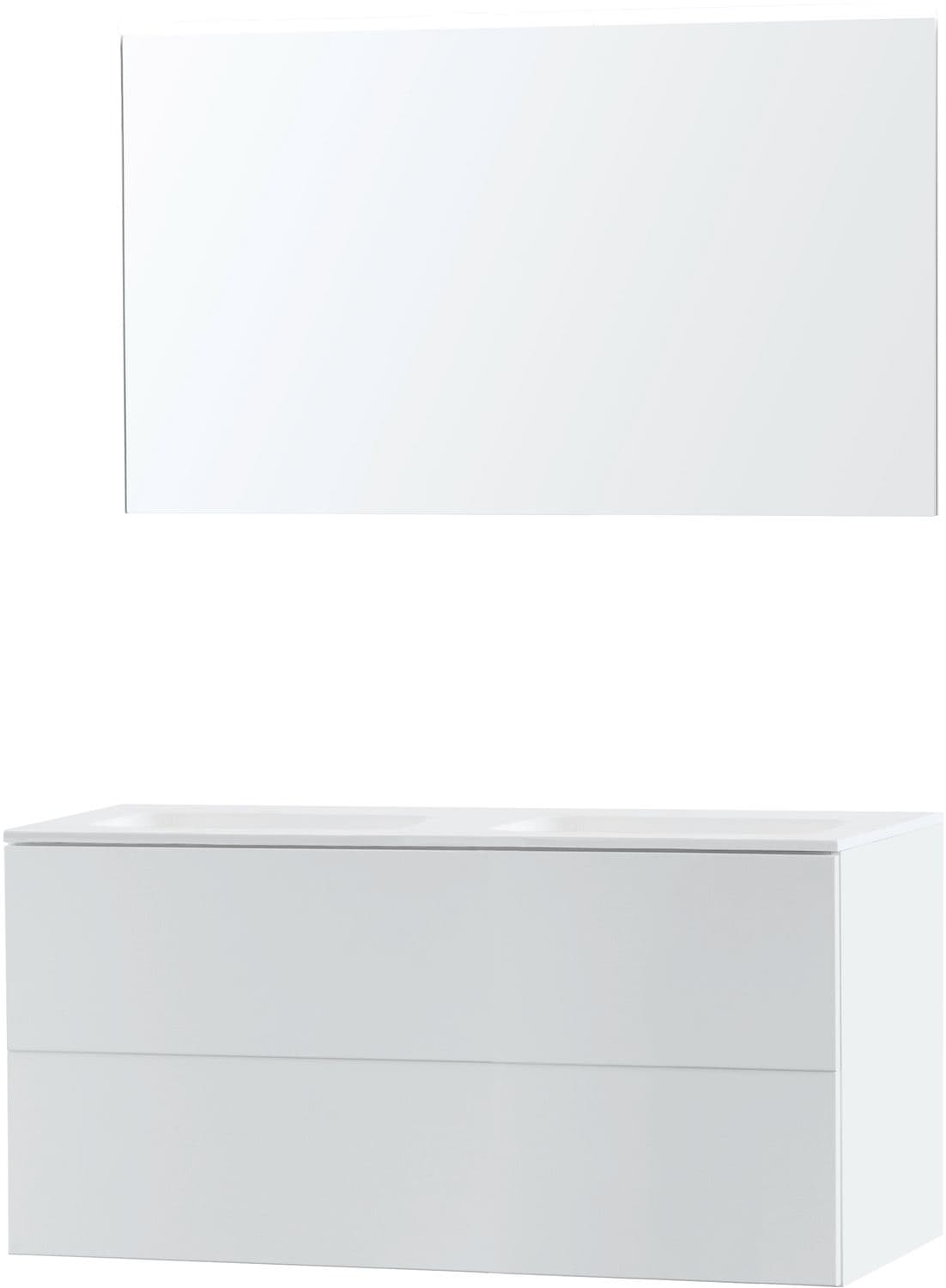 MEUBLE PURO DUO BLANC 120 SOLID MOLTO MIROIR