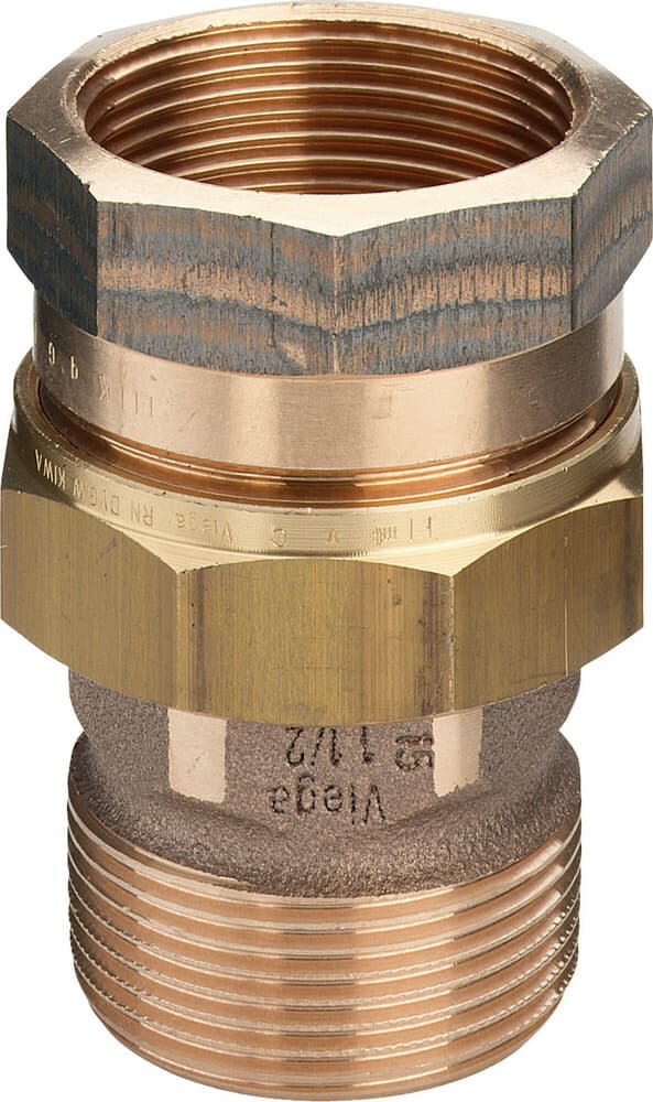 Viega union 3-pièces bronze 4/4"MF