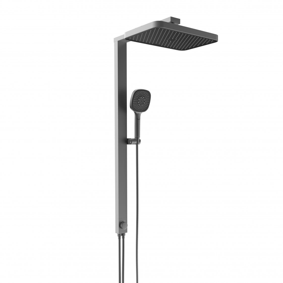 60687 LA PALMA Douche de tête-Set, graphite mat