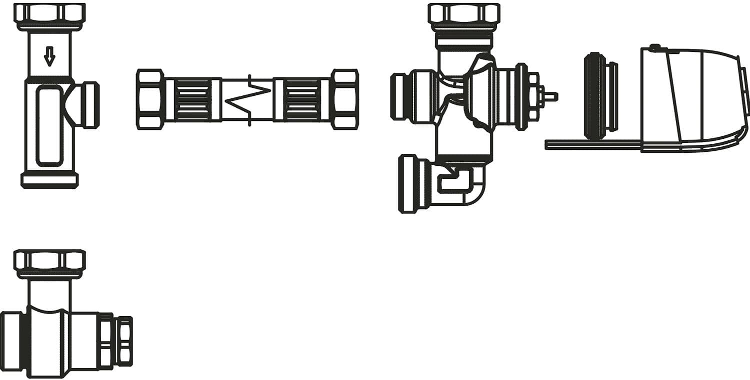 VANNE À 3 VOIES AVEC MOTEUR POUR VENTILO-CONVECTEUR AQUAREA ENCASTRABLE PANASONIC