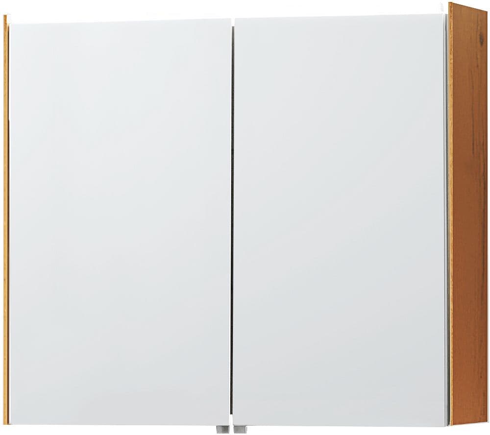 ARMOIRE DE TOILETTE MOLTO 81CM AVEC ECLAIRAGE LEDLINE CHENE GOLD