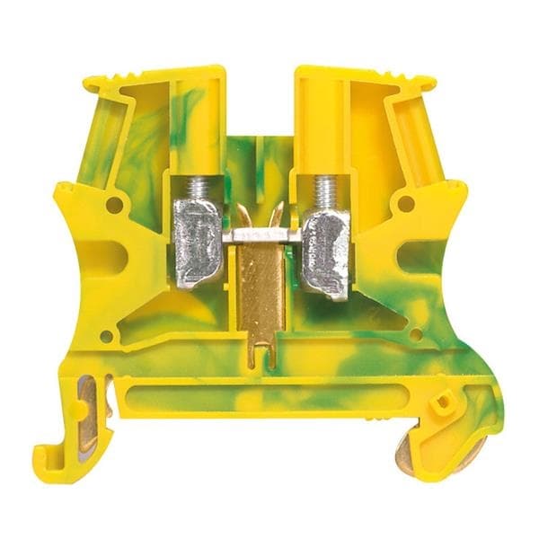 Bloc vis Vert / Jaune 2.5mm² Viking - pied métal - pas de 5mm