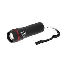 Lampe torche Led COB 1W, 60lm, 3 x AAA (non fournies) portée 30m faisceau zoomable