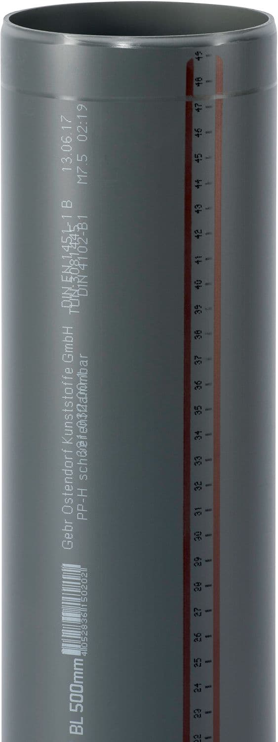TUBE 110MM 5M P P L.LISSE PP HT-SAFE OSTENDORF