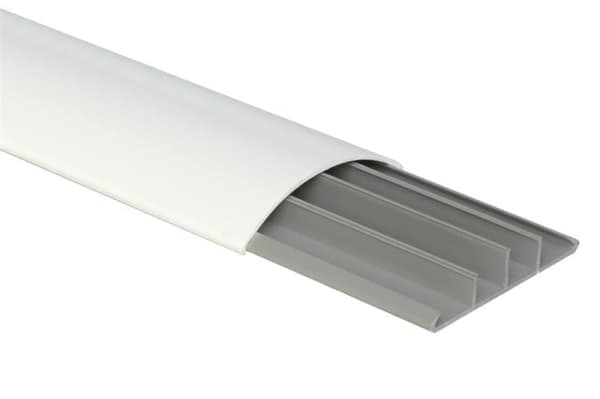 Canal de sol Blanc (2m) 75 x 16mm