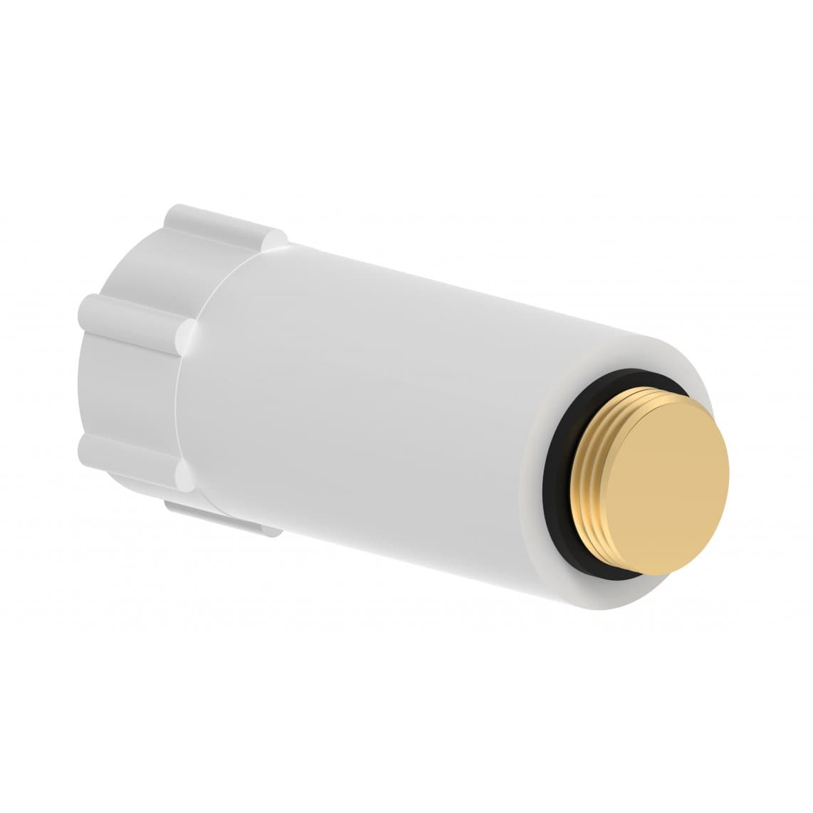 989135455 bouchon de chantier synthétique, blanc, 1/2", avec filetage en laiton