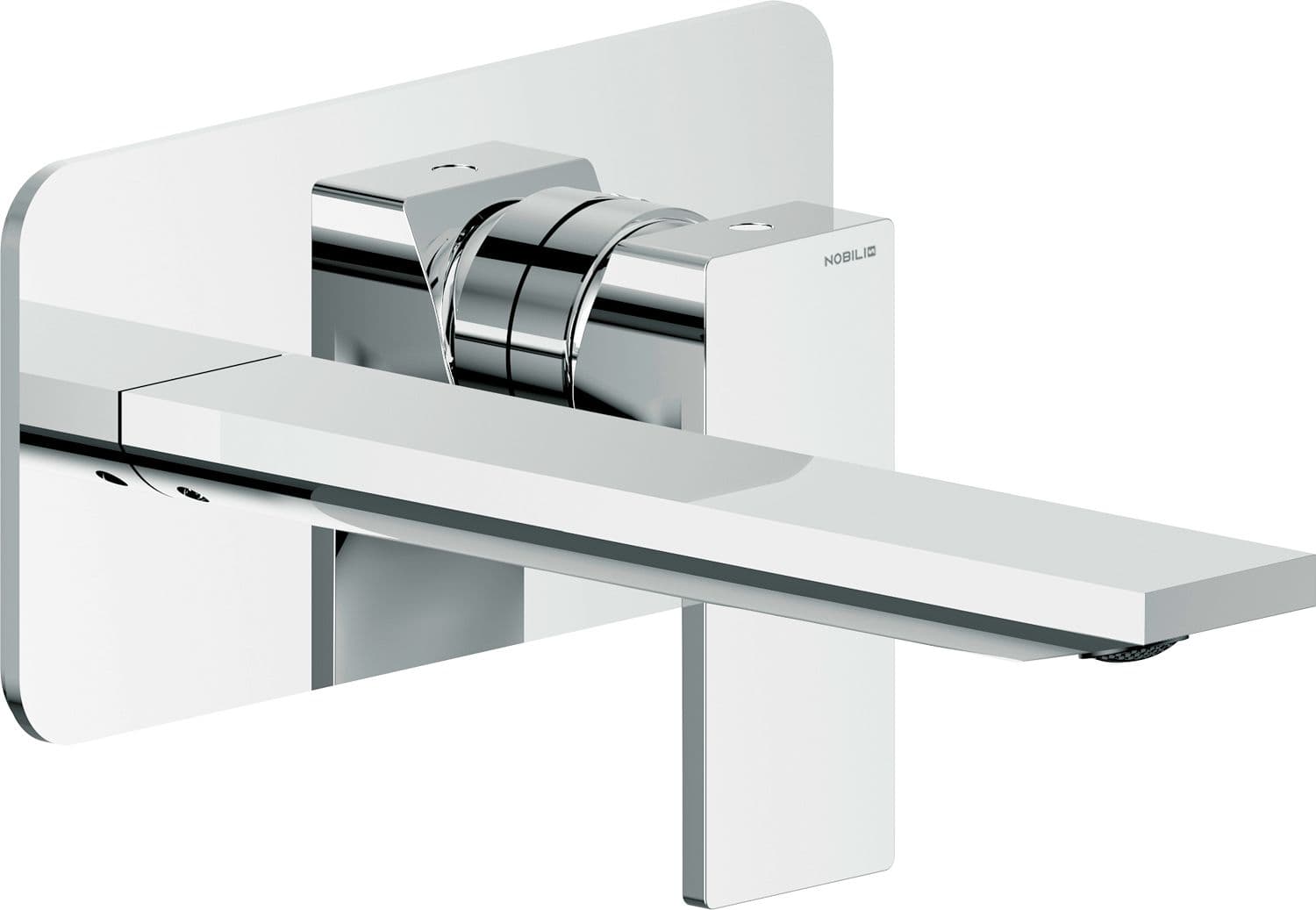 SET DE FINITION MITIGEUR LAVABO MURAL SEVEN NOBILI 200MM CHROME