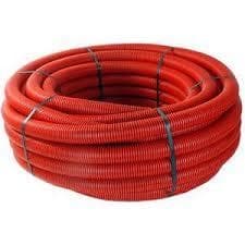 Tube de protection avec tire fil Rouge diamètre 50mm rouleau de 50m