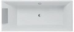 BAIN QUARYL SQUARO VB + PIEDS 180-80CM BLANC