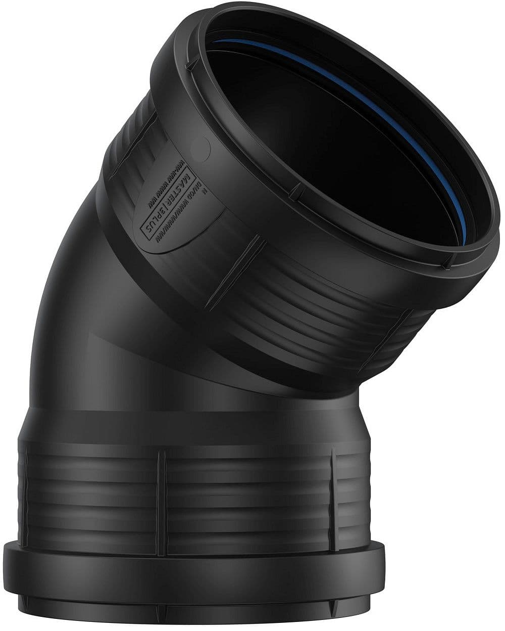 COUDE PP 45°.FF 110MM NOIR