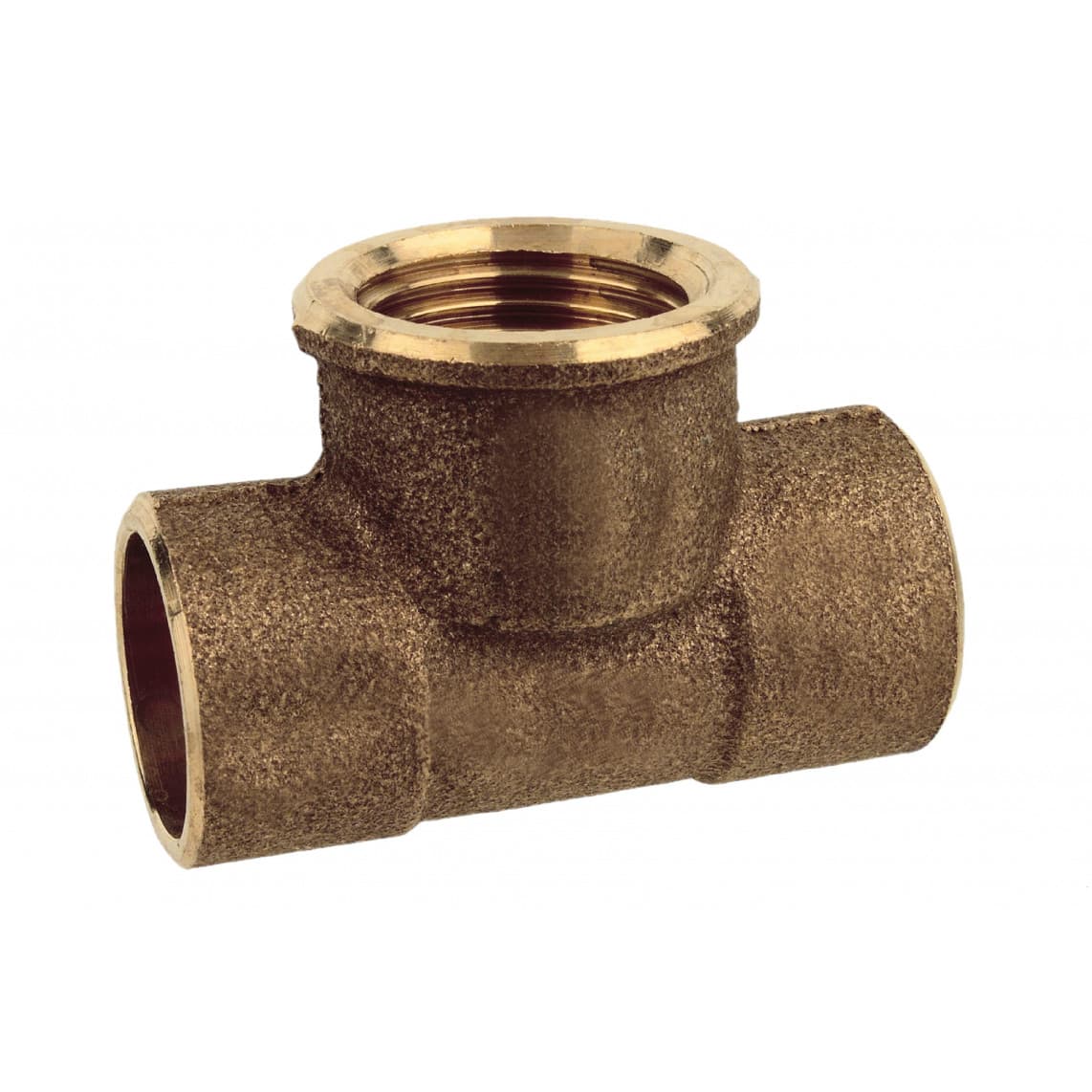 989054055 BR pièce en T, vierge, 22 mm x 3/4" F x 22 mm, 2 manchons (4130g)