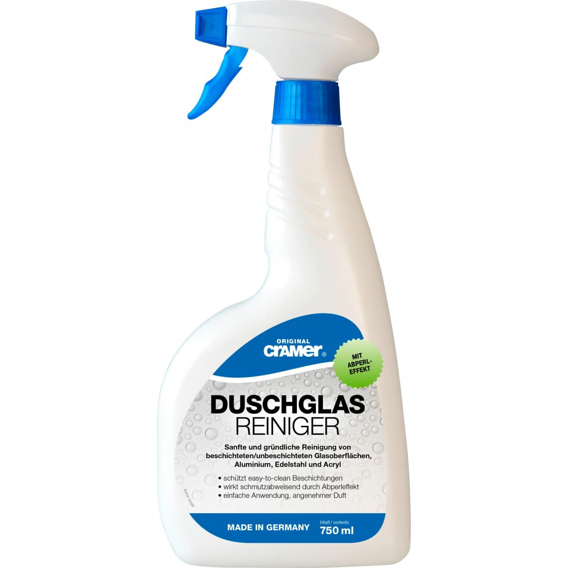 98695380 CRAMER Nettoyant pour verre de douche, 750 ml, in Vaporisateur