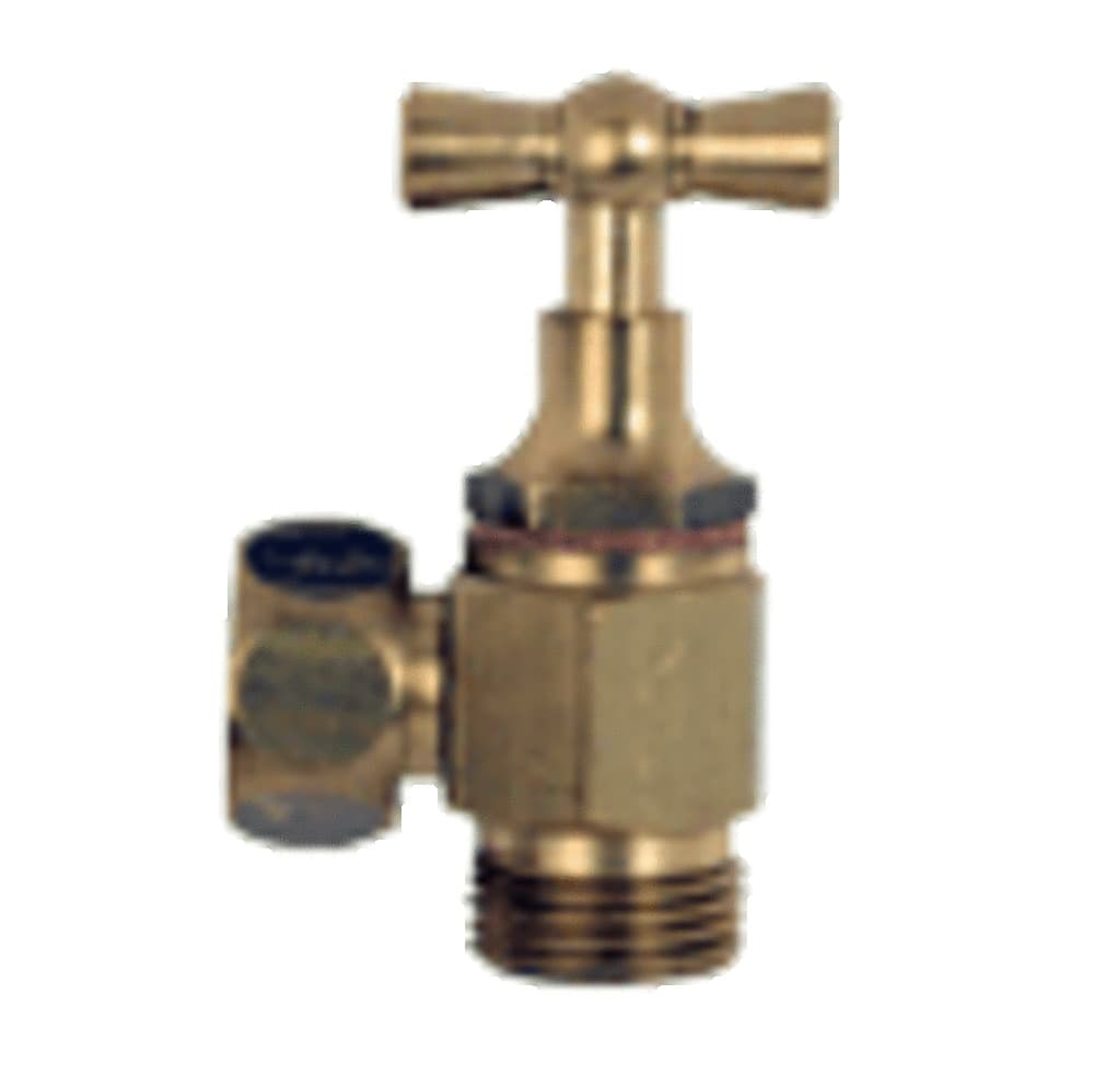 robinet équerre pour citerne avec presse-étoupe laiton 3/8"
