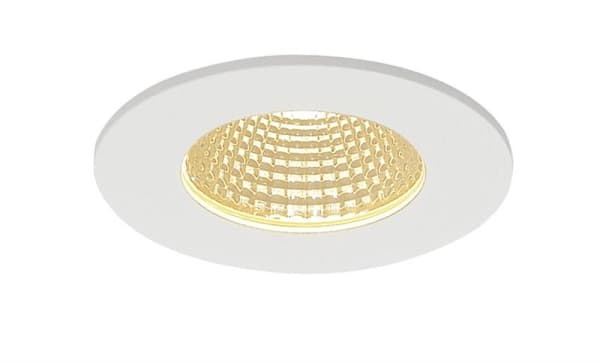 Patta - f plafonnier encastré, rond, Blanc mat, 9W 38°, 3000K, driver inclus