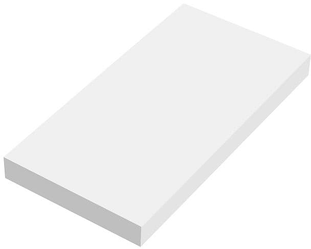 TABLETTE MURALE COFFEE 150X300X25MM JUSQU'A 7KG BLANC MAT