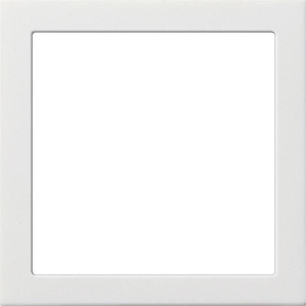 Cadre adaptateur avec découpe carrée (55 x 55mm) Blanc brillant outre les fonctions spécifiques au