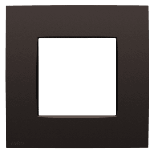 Plaque de recouvrement simple, couleur Niko Intense dark brown coated