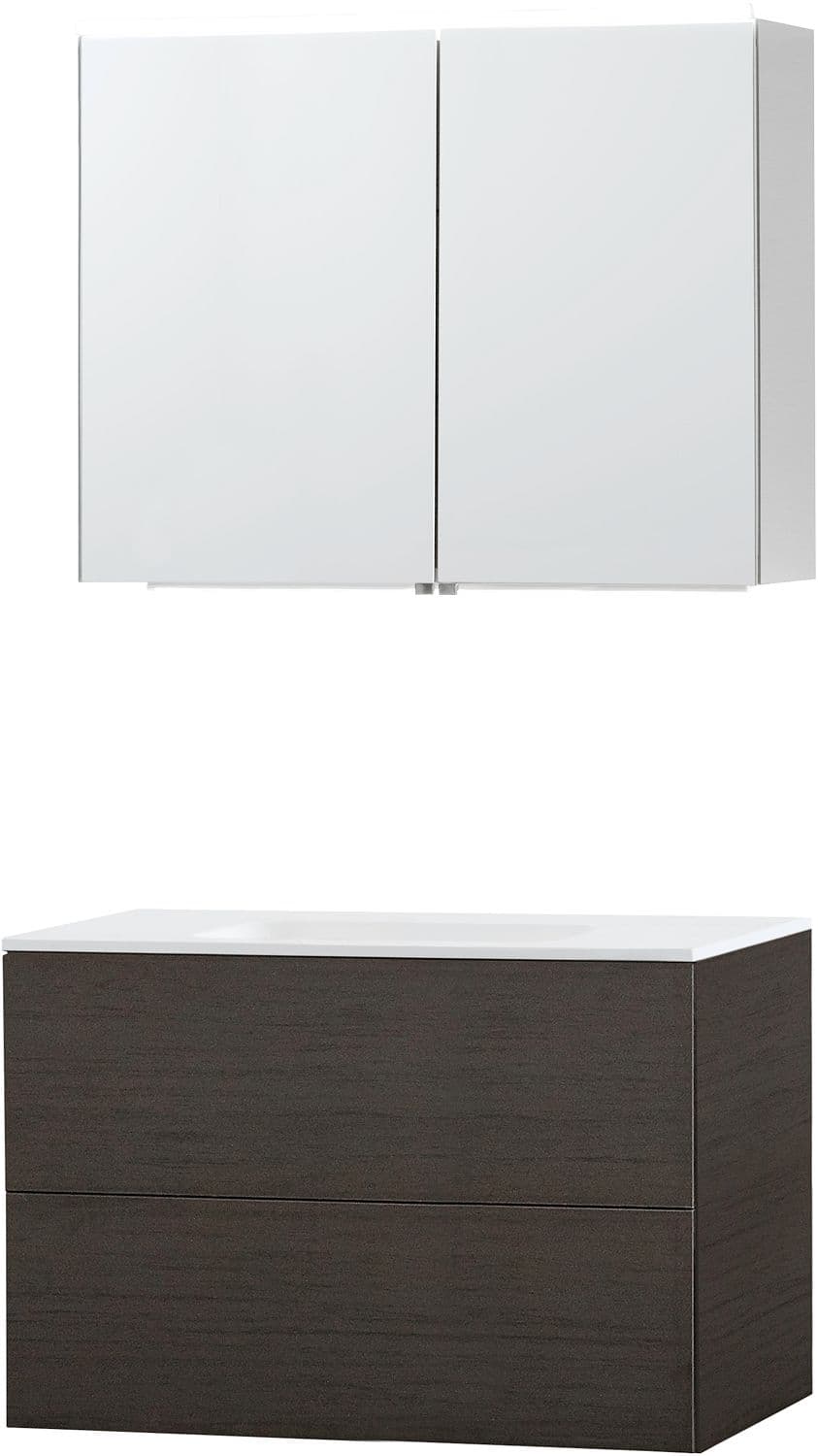 MEUBLE PURO SOLO WENGE 90 SOLID MOLTO ARMOIRE TOILLETTE