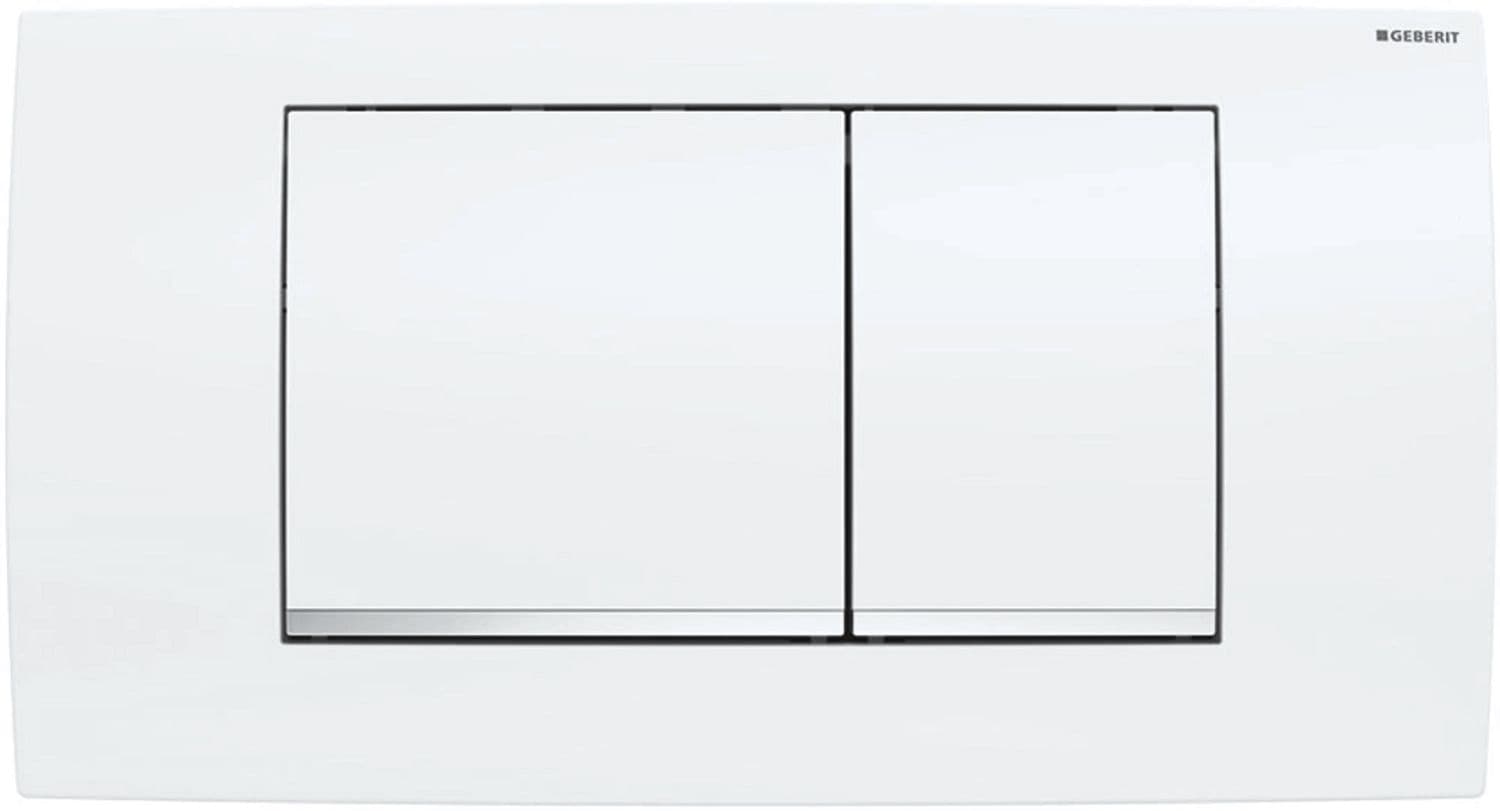 PLAQUE DE COMMANDE 2 TOUCHES TWINLINE 30 GEBERIT BLANC