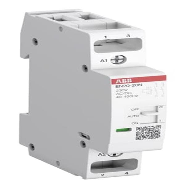 Contacteur modulaire 20A jour / nuit 20A 2 NO contacts tension circuit de cde 230Vac / Dc
