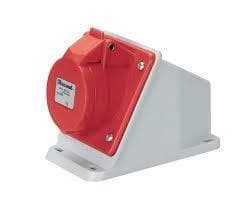 Prise murale CEE 16A / 380V / 3 pôles + N + T IP44